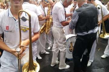  Baño de autoridades en las bodas de oro de la Traída del Agua (Foto TA)